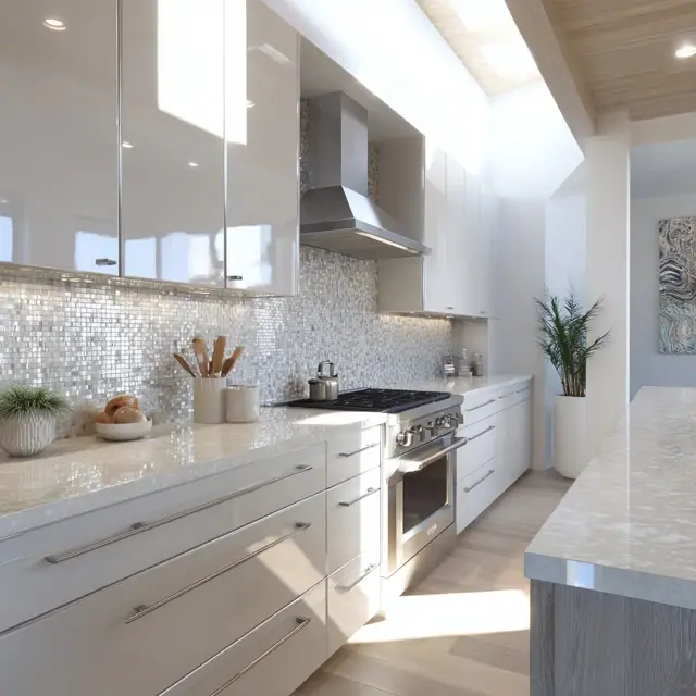 Glass Backsplash Styles for Bright Kitchens - Kitchen Backsplashes | Laravel