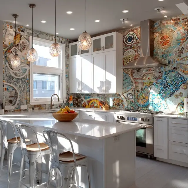 Unique Mosaic Backsplash Designs to Inspire - Kitchen Backsplashes | Laravel