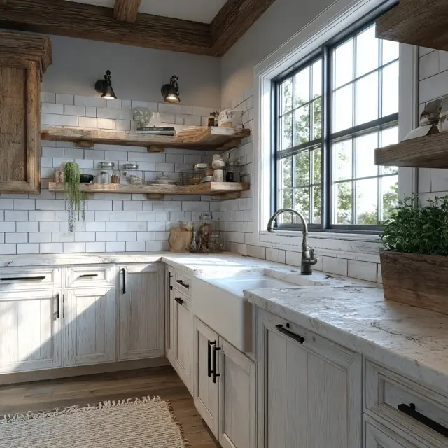Backsplash Ideas That Elevate Farmhouse Kitchens - Kitchen Backsplashes | Laravel