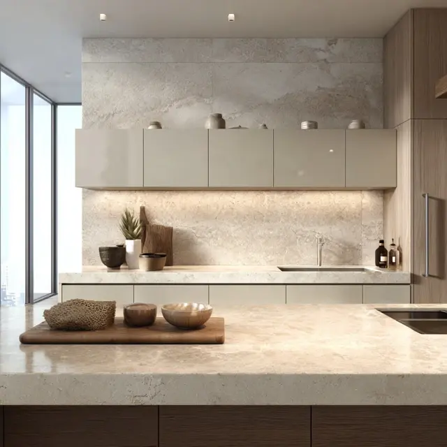 Elegant Neutral Backsplash Designs for Kitchens - Kitchen Backsplashes | Laravel