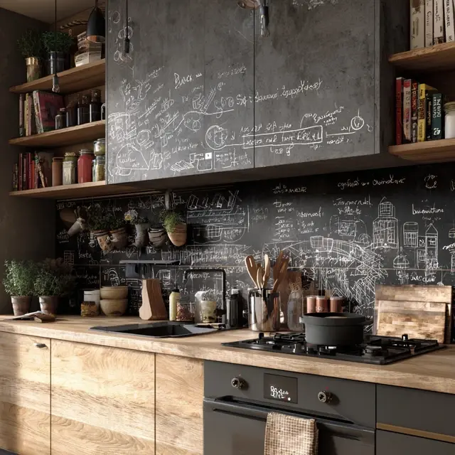 Chalkboard Backsplash Ideas for Creative Cooks - Kitchen Backsplashes | Laravel