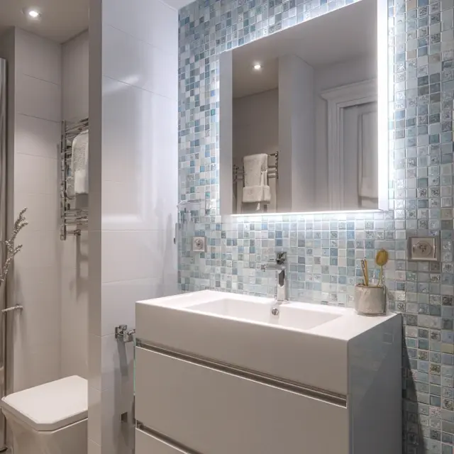 Peel-and-Stick Bathroom Backsplash for Quick Updates - Bathroom Backsplashes | Laravel