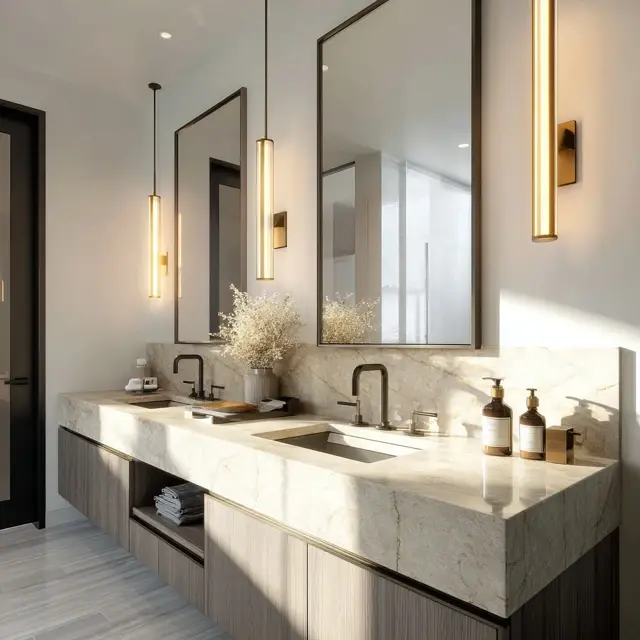 Modern Bathroom Backsplash Ideas for Clean Lines - Bathroom Backsplashes | Laravel