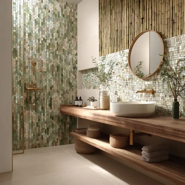 Eco-Friendly Bathroom Backsplash Materials to Try - Bathroom Backsplashes | Laravel