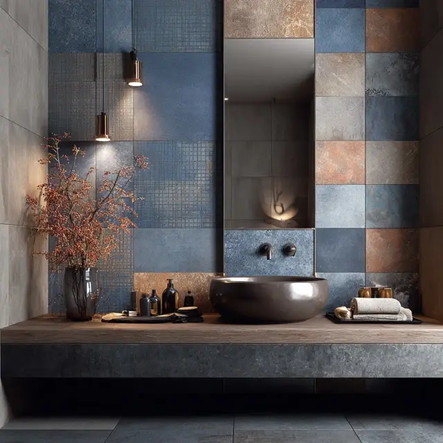 How to Mix and Match Bathroom Tiles and Backsplash - Bathroom Backsplashes | Laravel