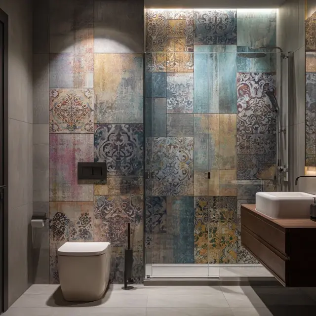 How to Use a Backsplash as Bathroom Wall Art - Bathroom Backsplashes | Laravel