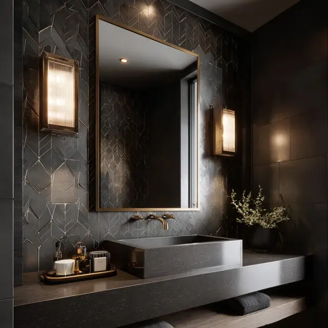 Bathroom Backsplash Ideas That Work with Bold Mirrors - Bathroom Backsplashes | Laravel