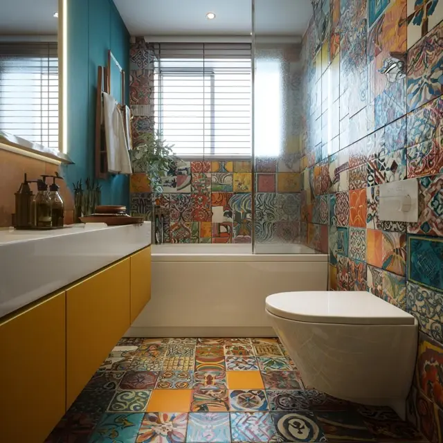 Artistic Bathroom Backsplash Ideas for Creative Homes - Bathroom Backsplashes | Laravel