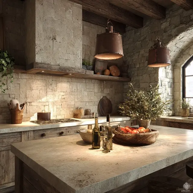 Travertine Backsplash Ideas for Rustic Touches - Backsplash Materials | Laravel