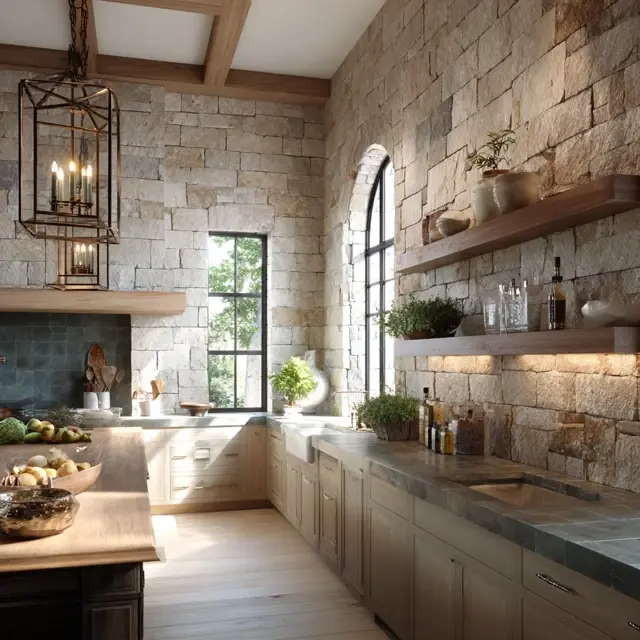 Limestone Backsplash Designs for Earthy Tones - Backsplash Materials | Laravel