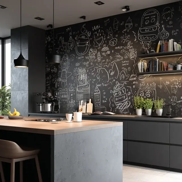 Chalkboard Backsplash Ideas for Fun Walls - Backsplash Materials | Laravel