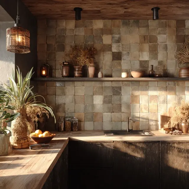 Clay Tile Backsplash for Earth-Friendly Style - Backsplash Materials | Laravel