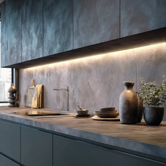 Chalk Finish Backsplash for Matte Kitchens - Backsplash Materials | Laravel