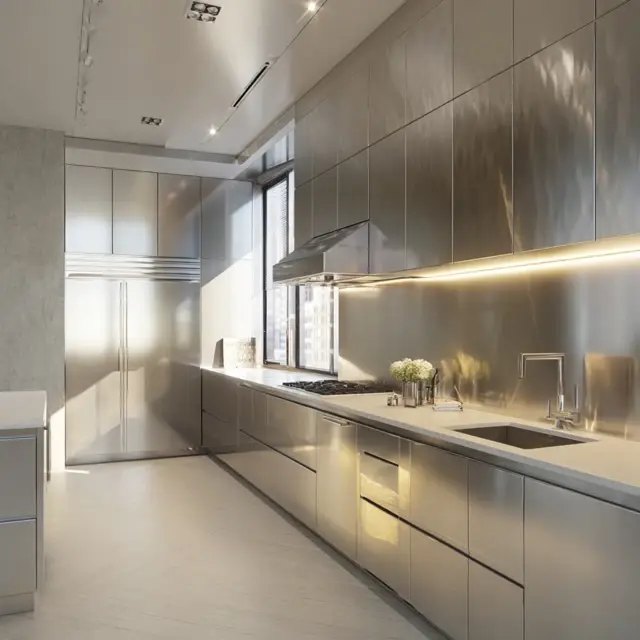 Aluminum Backsplash Ideas for Streamlined Style - Backsplash Materials | Laravel