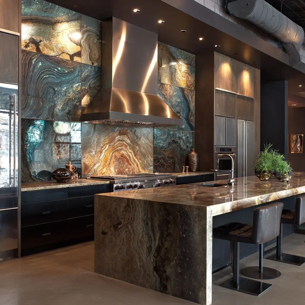 Mixed Material Backsplash for Bold Kitchens - Backsplash Materials | Laravel