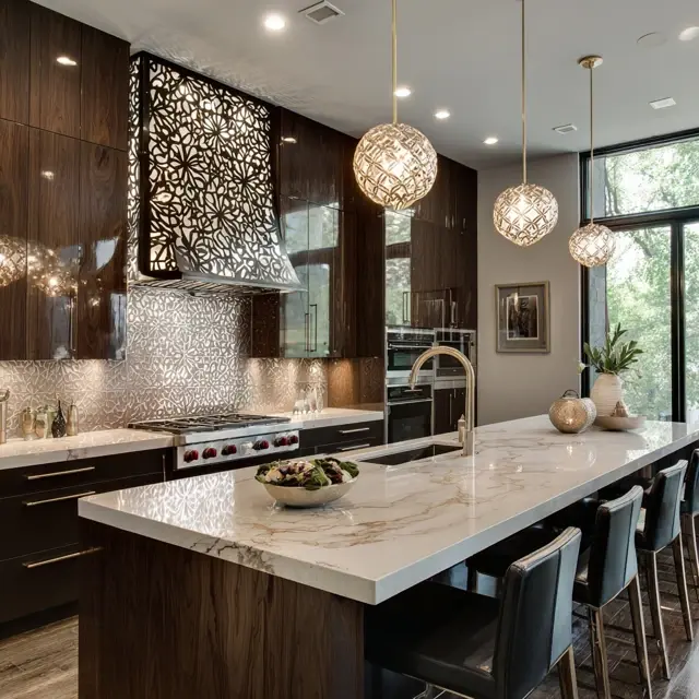 Etched Glass Backsplash Ideas for Artful Homes - Backsplash Materials | Laravel