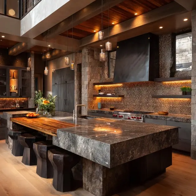 Stone Mosaic Backsplash for Textured Charm - Backsplash Materials | Laravel