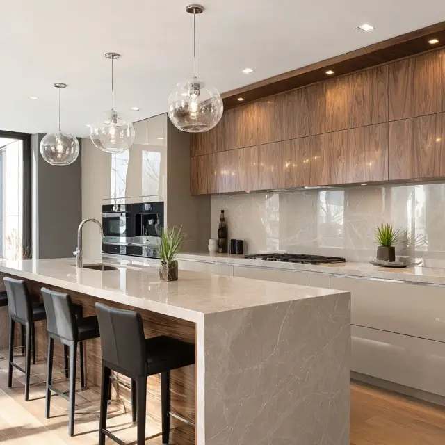 Engineered Quartz Backsplash for Sleek Homes - Backsplash Materials | Laravel