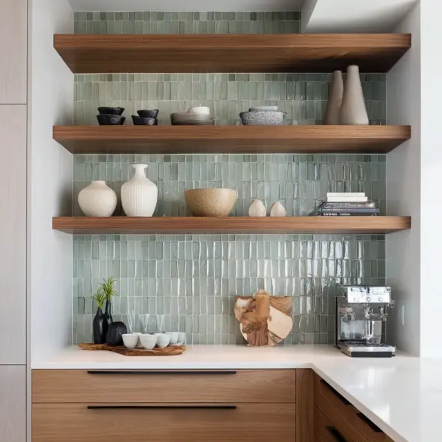 Backsplash Ideas That Highlight Open Shelving - Trends & Inspiration | Laravel
