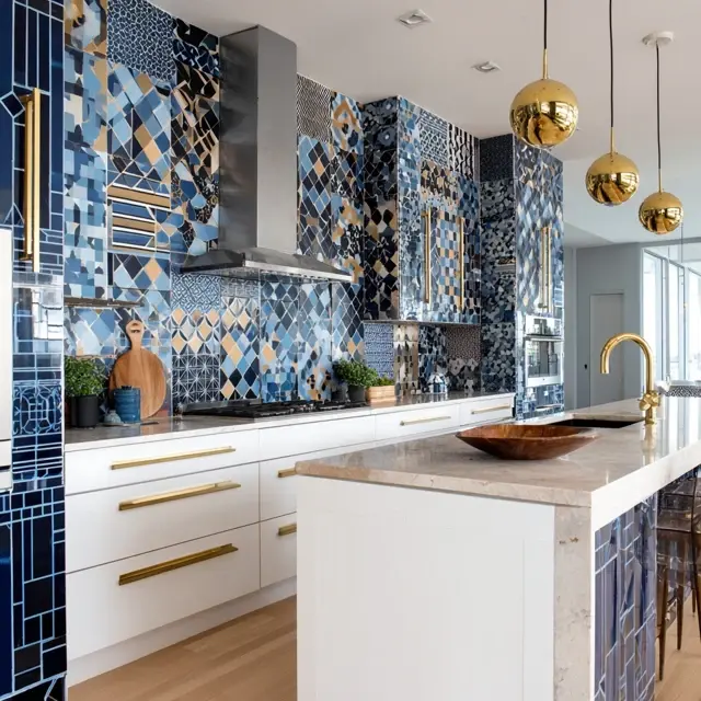 Backsplash Inspirations with Bold Geometrics - Trends & Inspiration | Laravel